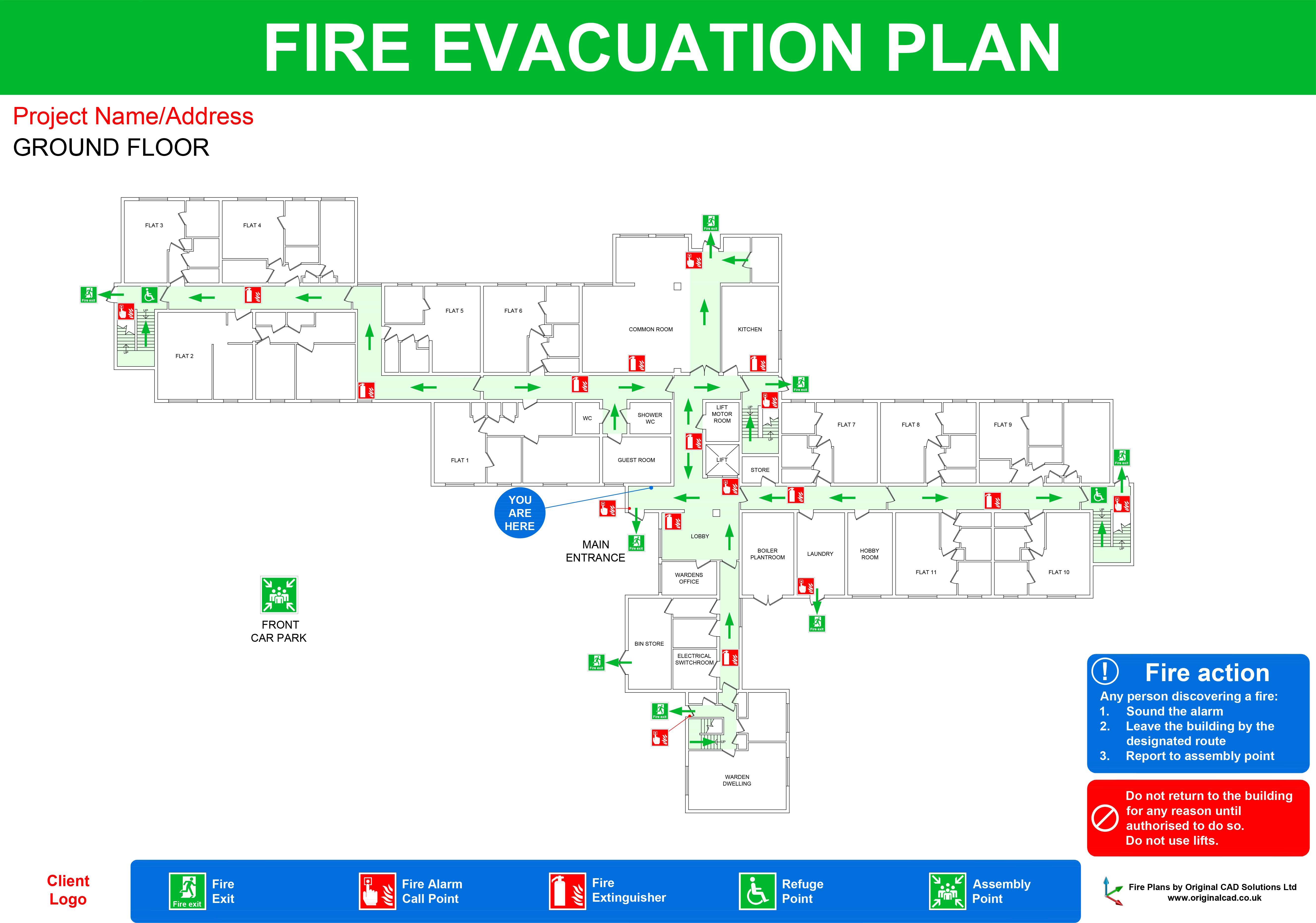 Fire Escape Plan Second Floor Floorplans click