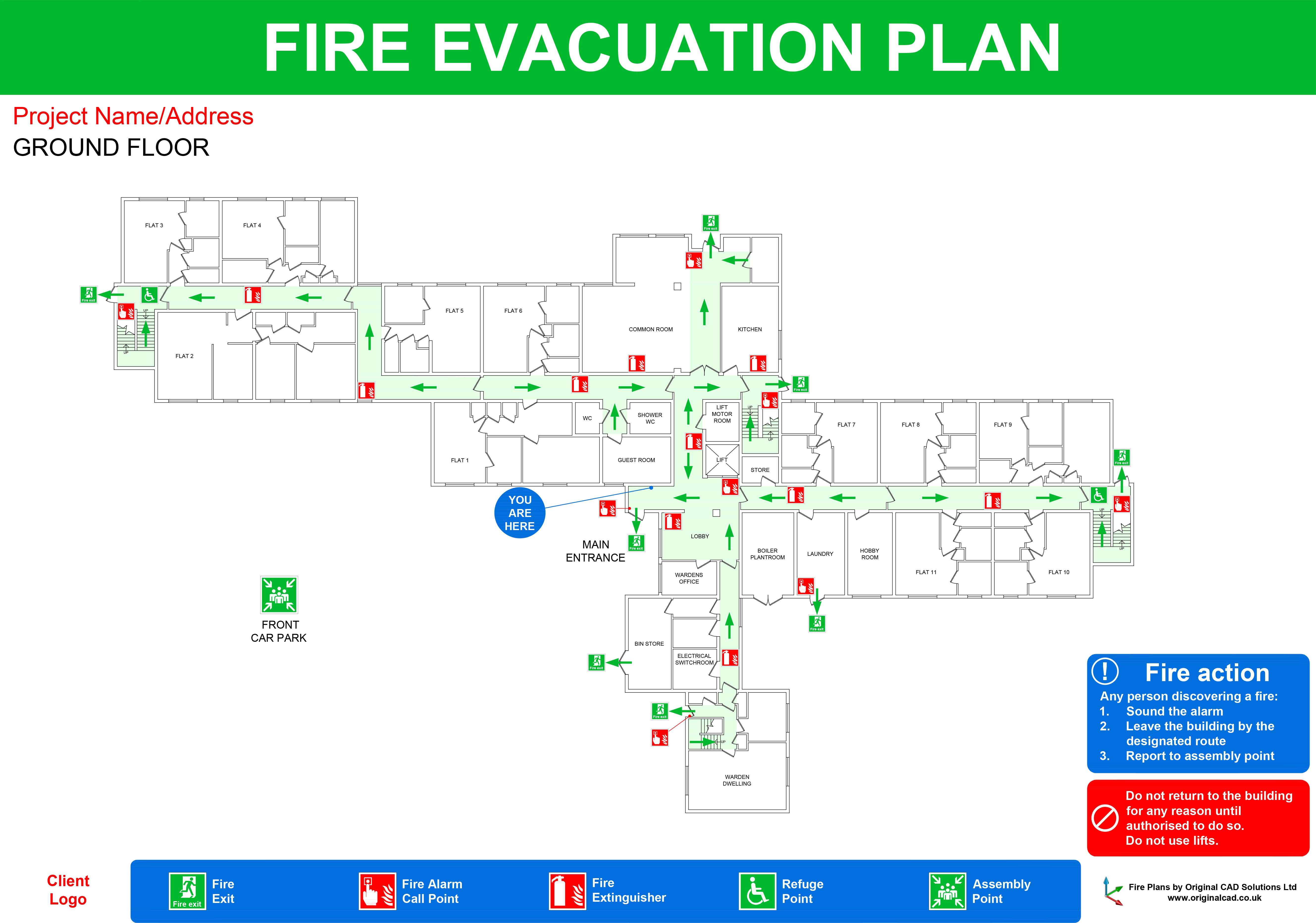 2015 A3 FIRE PLANS GROUND FLOOR EVACUATION PLAN 1 