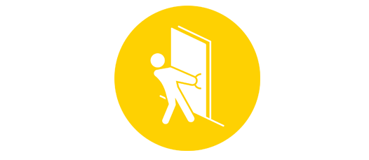 No more struggling with heavy fire doors No more struggling with heavy fire doors